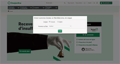 Desktop Screenshot of desjardins.com